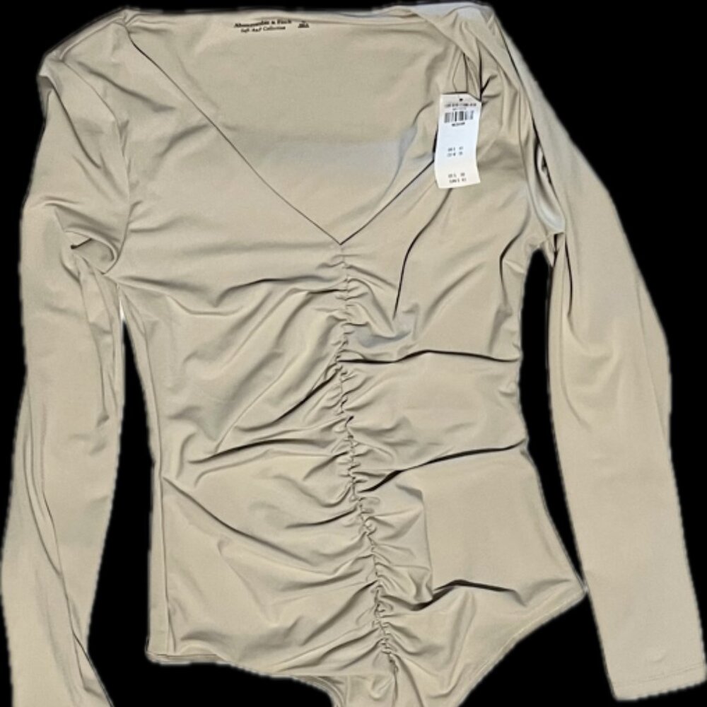 NWT Abercrombie & Fitch Bodysuit, M, Gray
